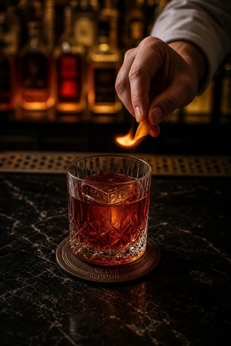 Velvet Hour — sample cocktail bar post
